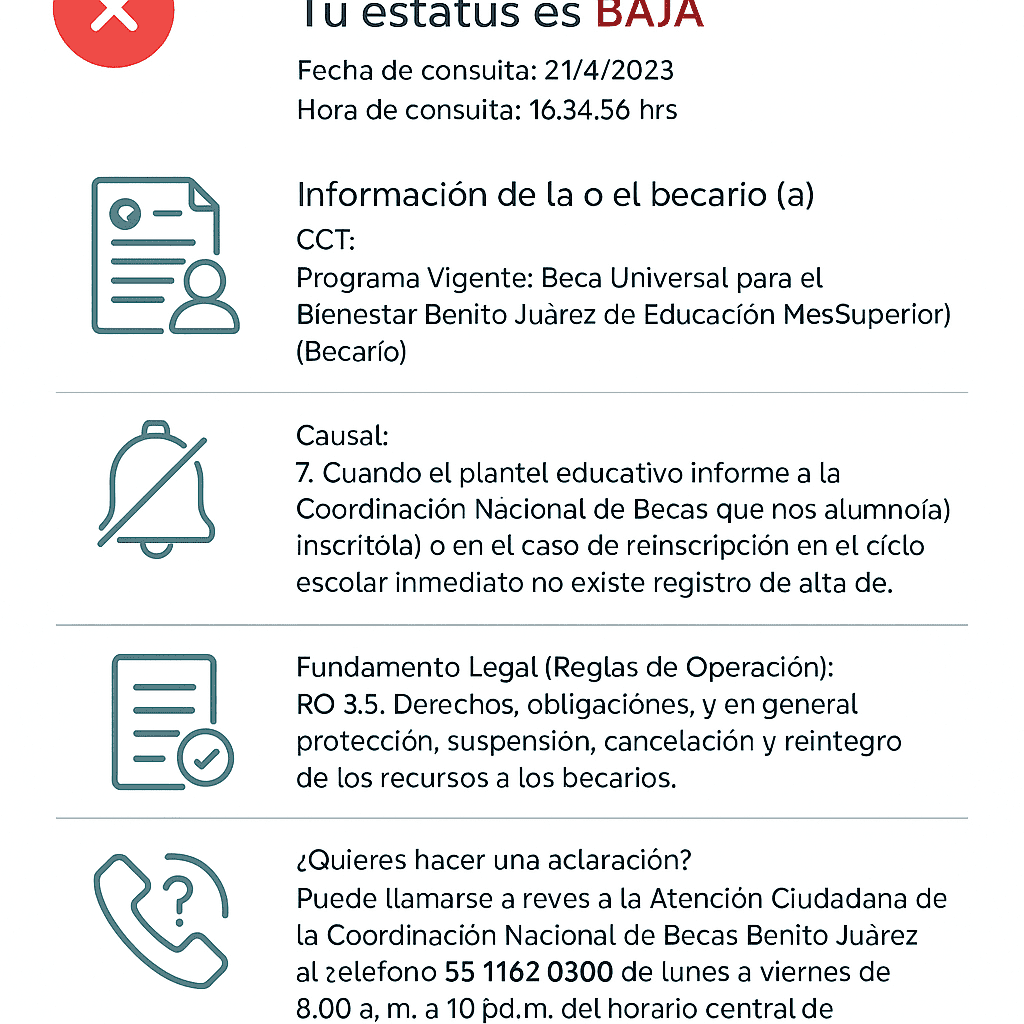Buscador De Estatus Becas Benito Juárez 2025