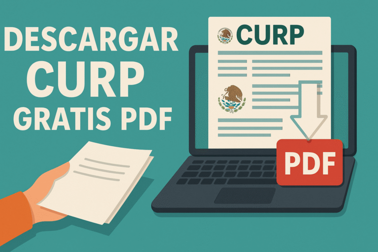 Descargar CURP gratis PDF - Acta De Nacimiento Gratis en PDF
