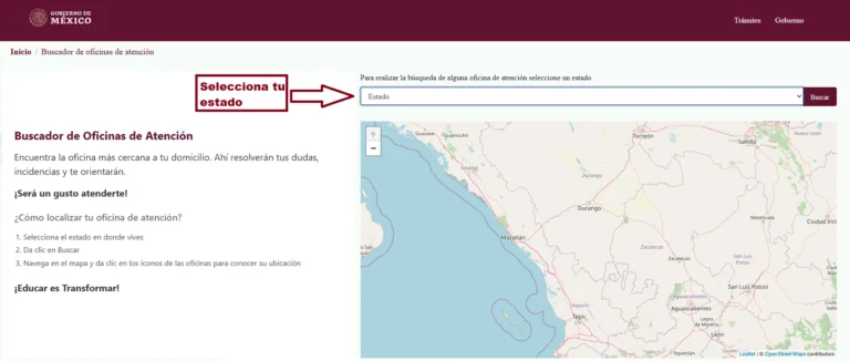 Buscador de Oficinas de Atención