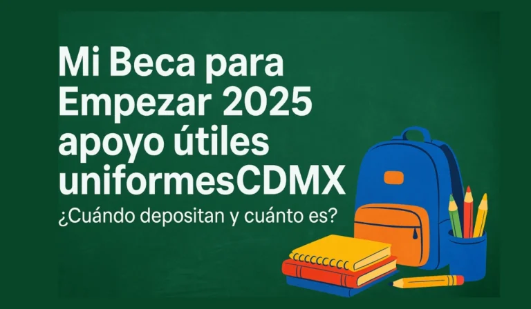 Mi Beca para Empezar 2025 apoyo útiles uniformes CDMX